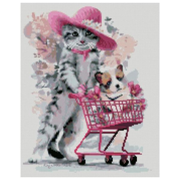 Картина по номерам Strateg Дружный шопинг FA20227 50 x 40 см/ Вертикальная photo 1