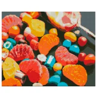 Картина по номерам Strateg Радость сладкоежки FA40797 50 x 40 см/ Горизонтальная