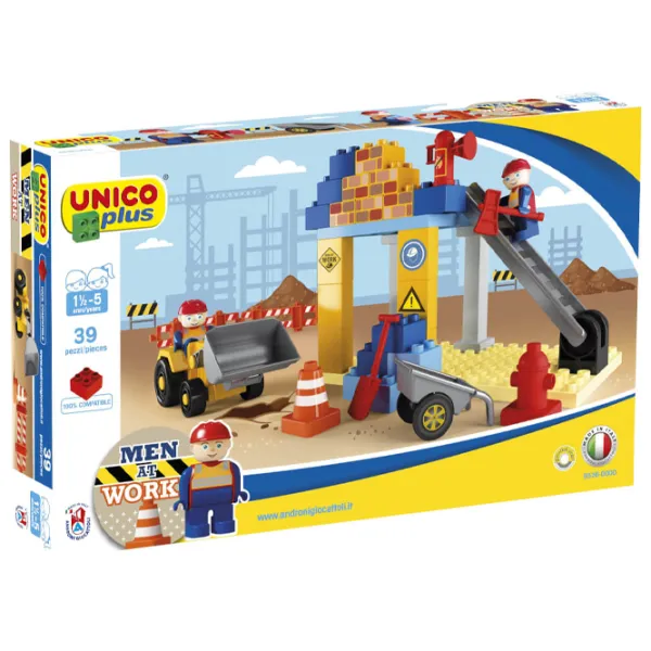 Конструктор Unico Plus AG 8526-0000 Строители/ Разноцветный photo 1