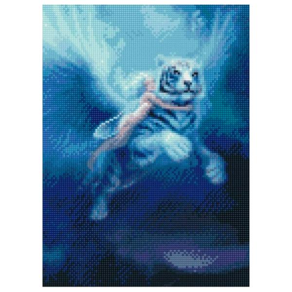 Pictură pe numere Strateg Fata și tigrul HX014 40 x 30 cm/ Verticală photo 1