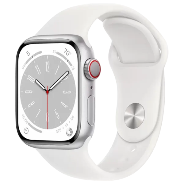 Умные часы Apple Watch Series 8 1.9"/ 41 мм/ Серебристый - Белый/ MP6M3 photo 1 Умные часы Apple Watch Series 8 1.9"/ 41 мм/ Серебристый - Белый/ MP6M3 photo 1