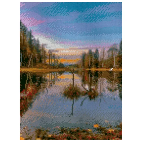 Pictură pe numere Strateg Un peisaj rece HX140 40 x 30 cm/ Verticală photo 1