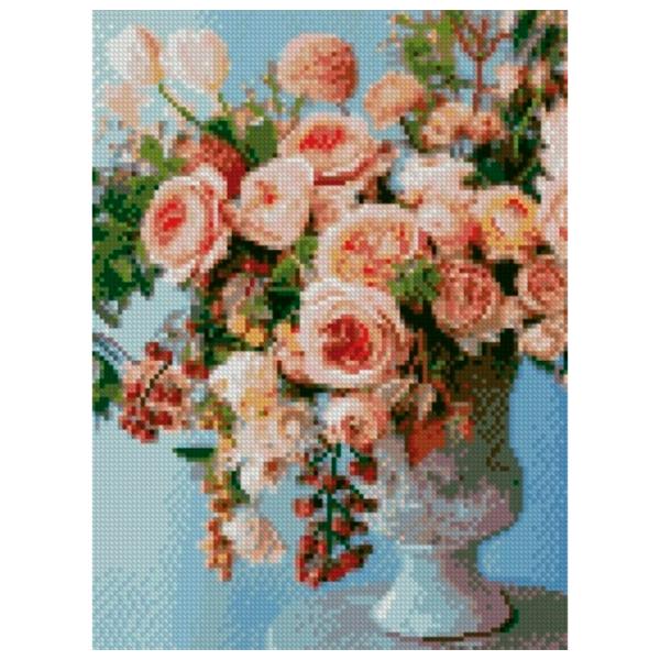 Картина по номерам Strateg Букет пудровых роз HX150 40 x 30 cm/ Вертикальная photo 1