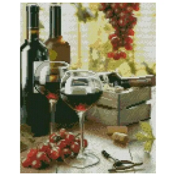 Картина по номерам Strateg Вино в бокалах HX446 50 x 40 км/ Вертикальная photo 1