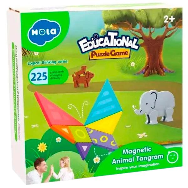 Joc de masă Hola Toys Animal Tangram 4+/ Dezvoltare photo 1