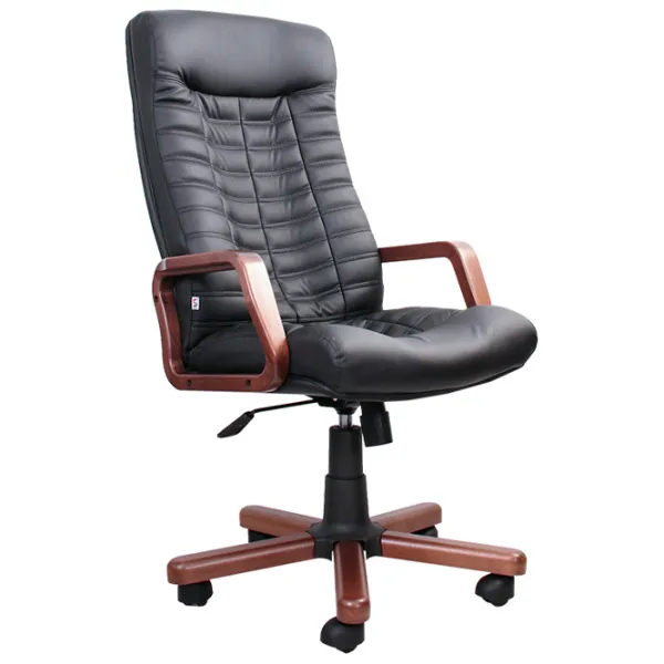 Fotoliu de birou Nowy Styl Atlant Extra Piele artificială/ Black Brown photo 1