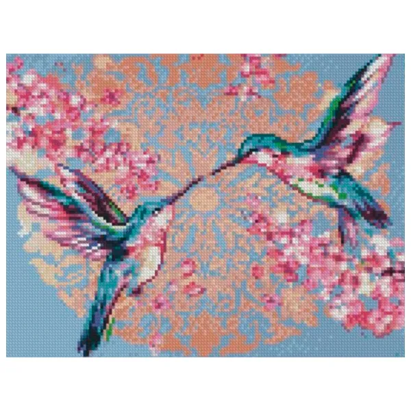 Картина по номерам Strateg Нежные колибри HX460 50 x 40 км/ Горизонтальная photo 1