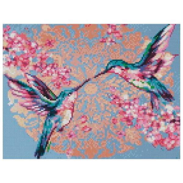Картина по номерам Strateg Нежные колибри HX460 50 x 40 км/ Горизонтальная photo 1