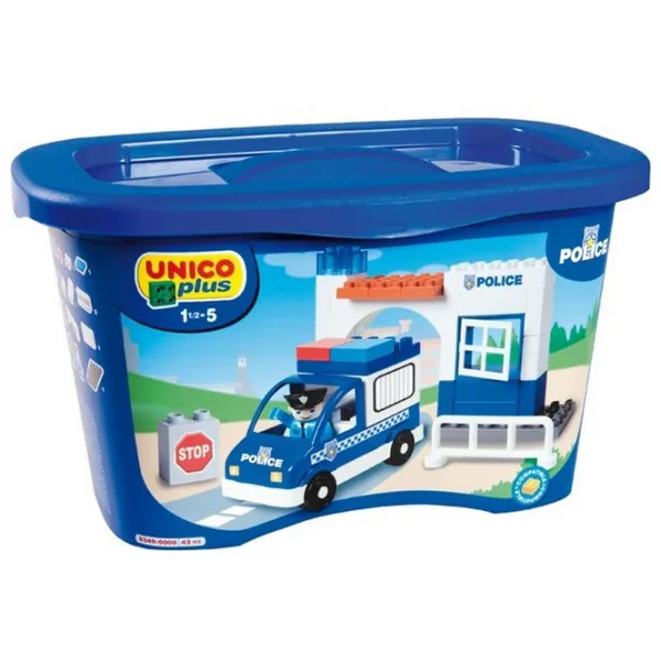 Конструктор Unico Plus AG 8549-0000 Полиция/ Разноцветный photo 1
