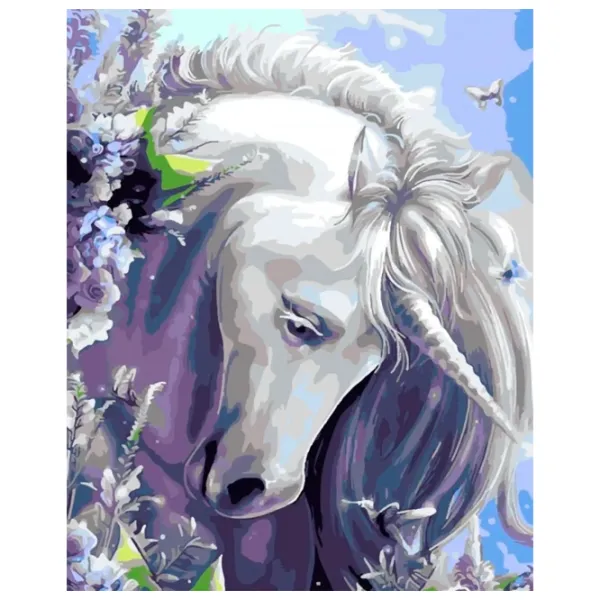 Картина по номерам Strateg Единорог из сказки SS-6415 40 x 30 cm/ Вертикальная photo 1