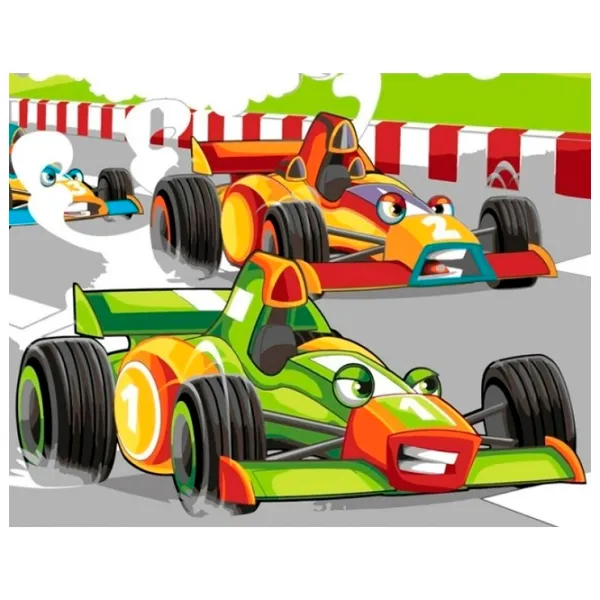 Pictură pe numere Strateg Curse nebunești SS-6453 40 x 30 cm/ Orizontală photo 1 Pictură pe numere Strateg Curse nebunești SS-6453 40 x 30 cm/ Orizontală photo 1