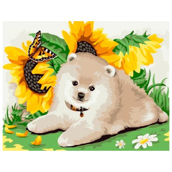 Pictură pe numere Strateg Cățeluș SV-0043 40 x 30 cm/ Orizontală photo 1 Pictură pe numere Strateg Cățeluș SV-0043 40 x 30 cm/ Orizontală photo 1