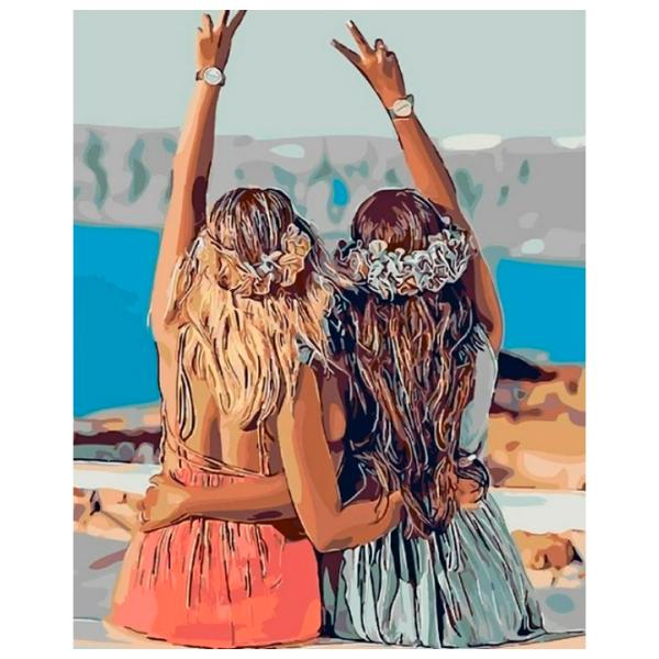 Картина по номерам Strateg Друзья SY6260 50 x 40 км/ Вертикальная photo 1