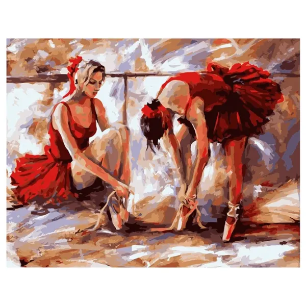 Картина по номерам Strateg Балерина VA-0594 50 x 40 км/ Горизонтальная photo 1