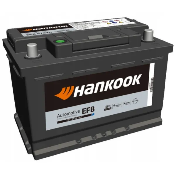 Acumulator auto Hankook EFB 57030 760A photo 1 Acumulator auto Hankook EFB 57030 760A photo 1
