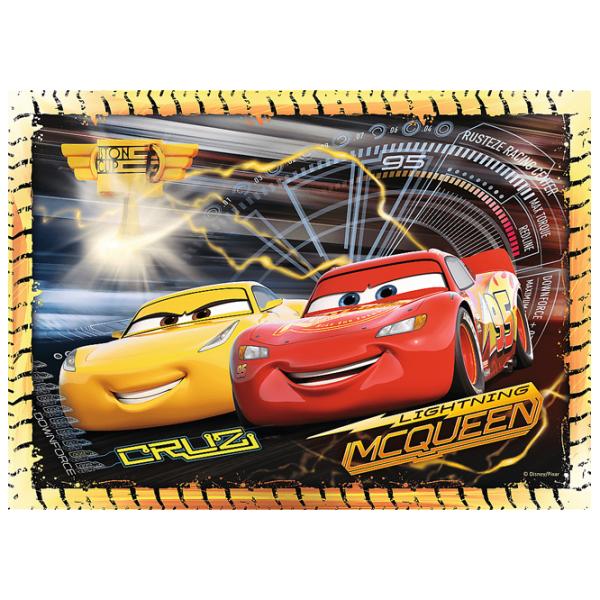 Пазл 2D Trefl 4 in 1 Ready, steady, go (Cars 3) 4+/ Количество деталей: 207 photo 1