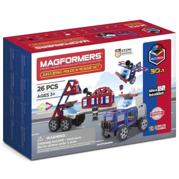 Детский конструктор Magformers Amazing Police Автомобиль/ Разноцветный photo 1