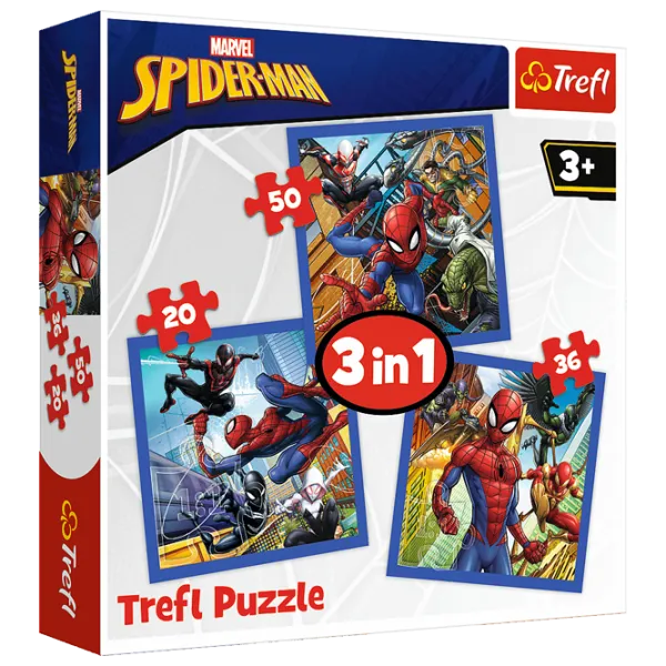 Пазл 2D Trefl 3 in 1 Spider Force 3+/ Количество деталей: 106 photo 1 Пазл 2D Trefl 3 in 1 Spider Force 3+/ Количество деталей: 106 photo 1