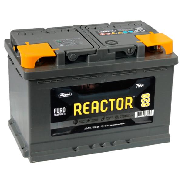 Acumulator auto Akom Reactor 6CT-75VL 820A photo 1 Acumulator auto Akom Reactor 6CT-75VL 820A photo 1