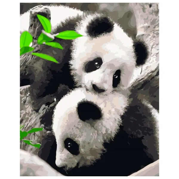 Картина по номерам Strateg Panda VA-3630 50 x 40 км/ Вертикальная photo 1