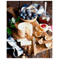 Картина по номерам Strateg Нарезка к вину VA-3641 50 x 40 км/ Вертикальная