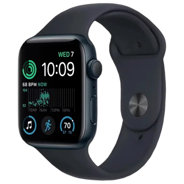Ceas inteligent Apple Watch SE 2022 1.57"/ 44 mm/ Midnight - Midnight Sport/ MNTF3 photo 1