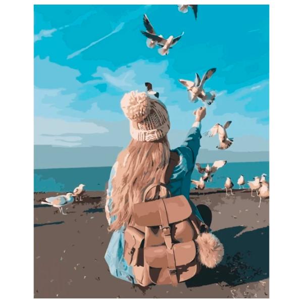 Картина по номерам Strateg Рядом с водой VA-3654 50 x 40 км/ Вертикальная photo 1