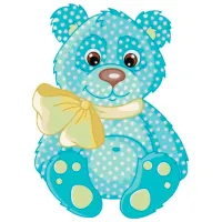 Картина по номерам Strateg Плюшевый медведь ES028 30 x 30 см/ Вертикальная