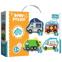 Puzzle 2D Trefl Vehicles and Jobs 2+/ Numărul de piese: 18