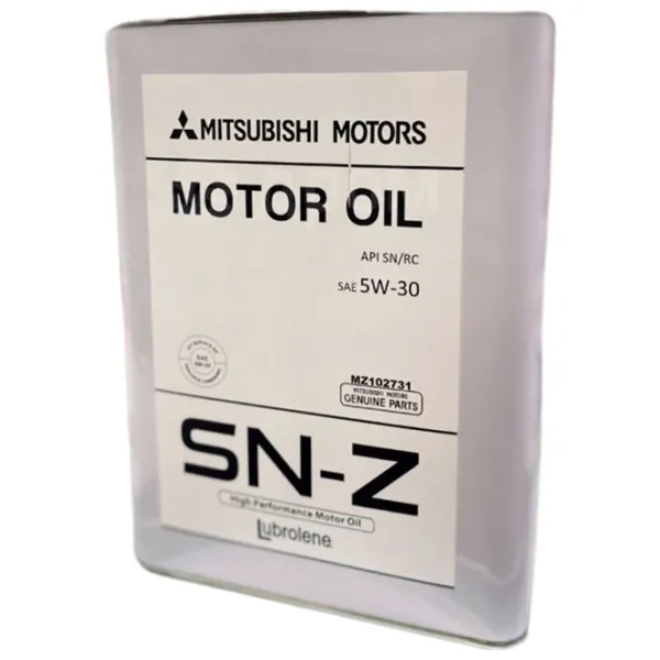 Моторное масло Mitsubishi Lubrolene SN-Z 5W-30 5W-30 4 л полусинтетическое photo 1
