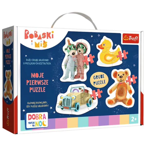 Пазл 2D Trefl Good night, Trefliks for the night 2+/ Количество деталей: 18 photo 1