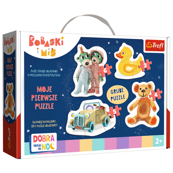 Пазл 2D Trefl Good night, Trefliks for the night 2+/ Количество деталей: 18 photo 1