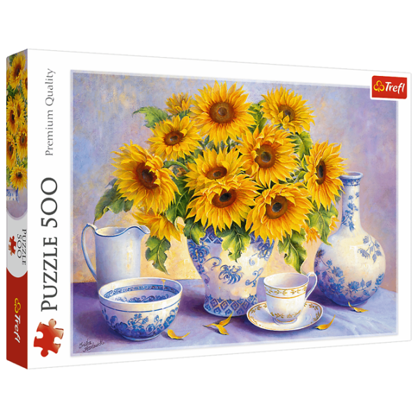 Пазл 2D Trefl Sunflowers 10+/ Количество деталей: 500 photo 1