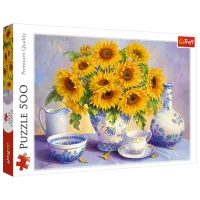 Пазл 2D Trefl Sunflowers 10+/ Количество деталей: 500