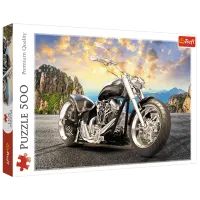 Пазл 2D Trefl Black motorcycle 10+/ Количество деталей: 500