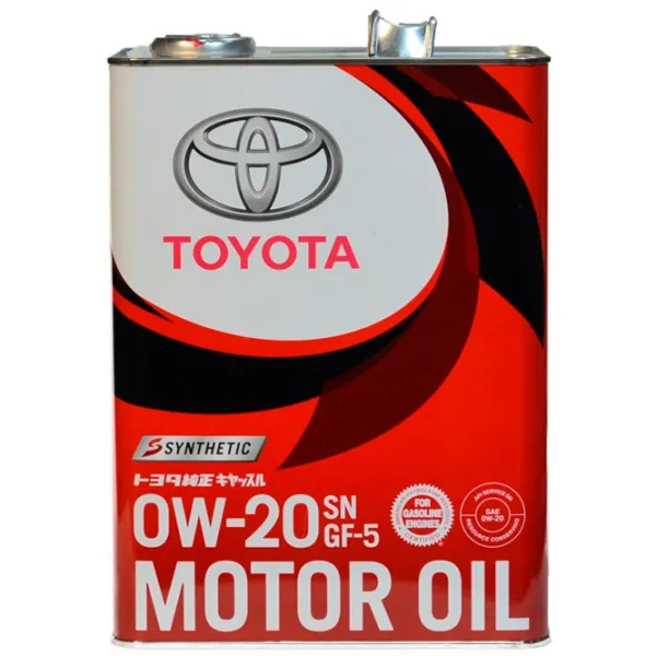 Моторное масло Toyota Castle Motor Oil SP 0W-20 4 л синтетическое photo 1