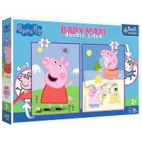 Пазл 2D Trefl 2 in 1 Peppa's good day 3+/ Количество деталей: 20