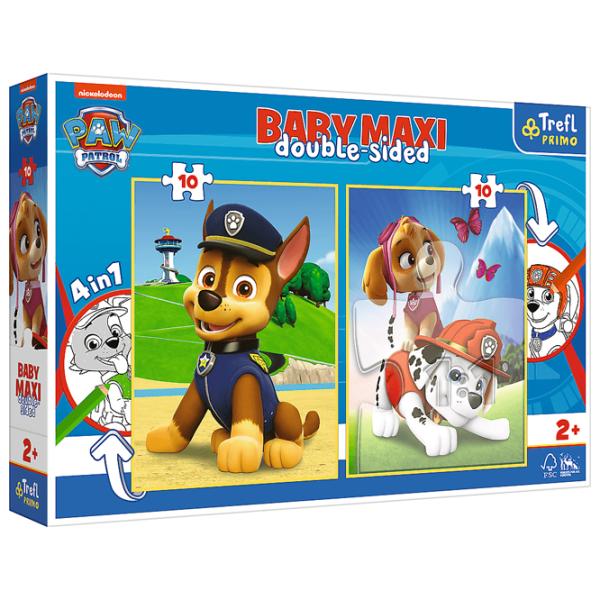 Puzzle 2D Trefl 2 in 1 The Paw Patrol team 3+/ Numărul de piese: 20 photo 1