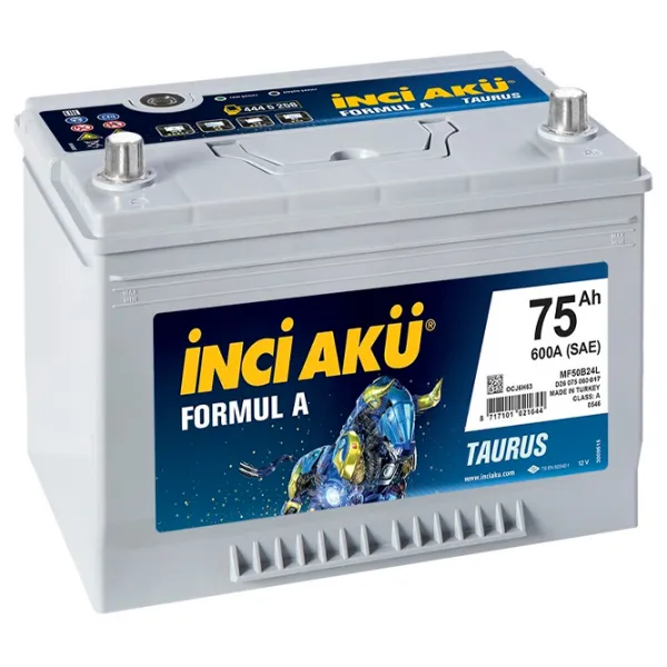 Авто аккумулятор Inci Aku FormulA Asia 600A photo 1
