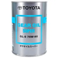 Трансмиссионное масло Toyota Gear Oil Super GL-5 75W-90 1 л/ синтетическое/ 75W-90