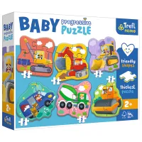 Puzzle 2D Trefl Progressive Vehicles 2+/ Numărul de piese: 22