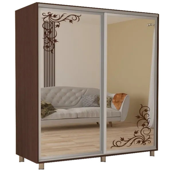 Dulap cupe Mobildor-Lux ARON 2300 desen 2226 230 x 60 x 220 / LPAL / Wenghe photo 1
