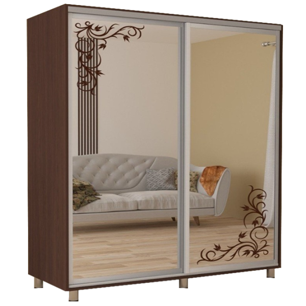 Dulap cupe Mobildor-Lux ARON 2300 desen 2226 230 x 60 x 220 / LPAL / Wenghe photo 1