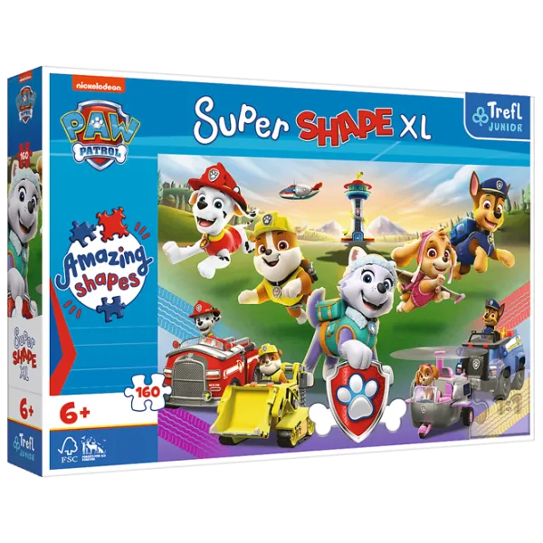 Пазл 2D Trefl Paw Patrol Jumping dogs 6+/ Количество деталей: 160 photo 1