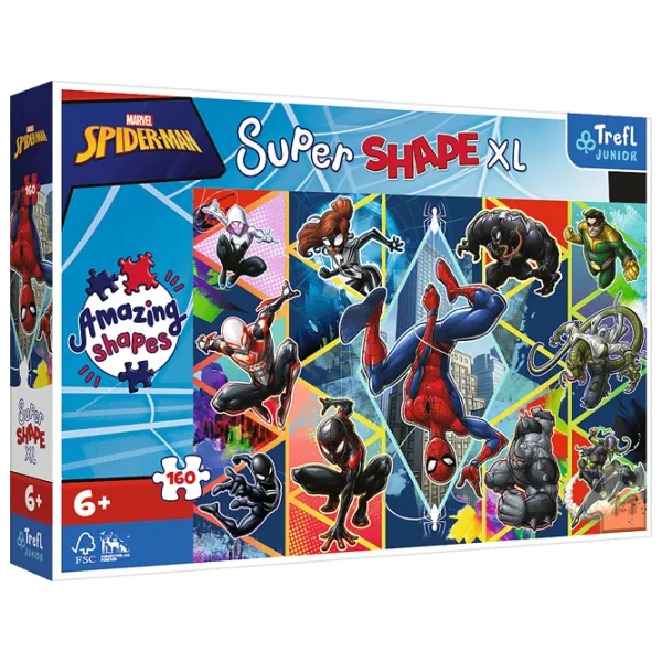 Пазл 2D Trefl Join Spiderman 6+/ Количество деталей: 160 photo 1