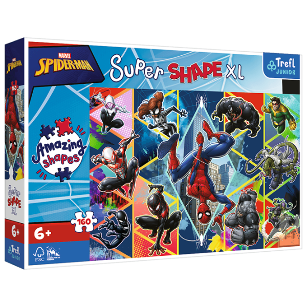 Пазл 2D Trefl Join Spiderman 6+/ Количество деталей: 160 photo 1