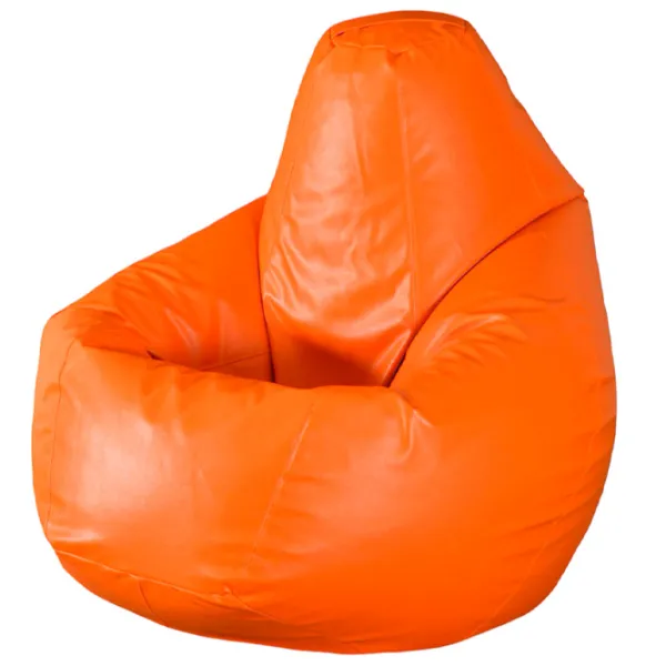 Fotoliu Bean Bag BB BM0566 L ECO Piele/ Polistiren expandat/ Orange photo 1
