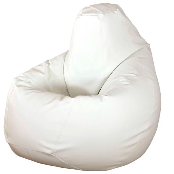 Fotoliu Bean Bag BB BM0569 L ECO Piele/ Polistiren expandat/ White photo 1