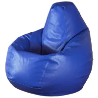 Кресла мешки Bean Bag BB BM0572 XL ЭКО Кожа/ Пенополистирол/ Синий