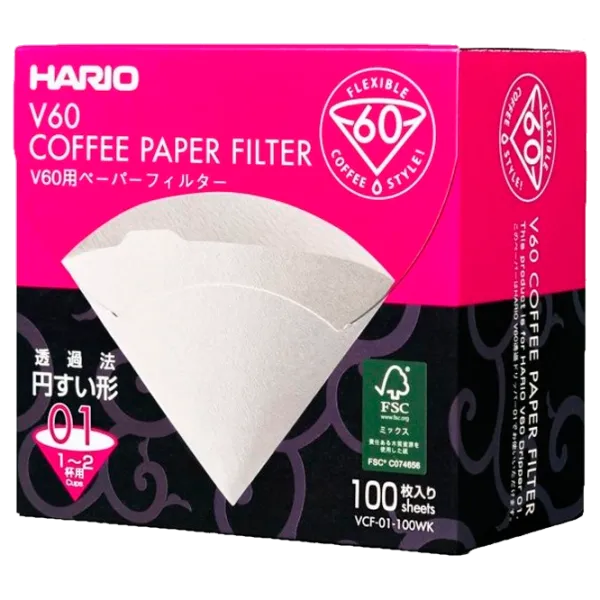 Кофейный фильтр Hario VCF-01-100WK pentru a prepara cafeaua prin metoda "pourover photo 1